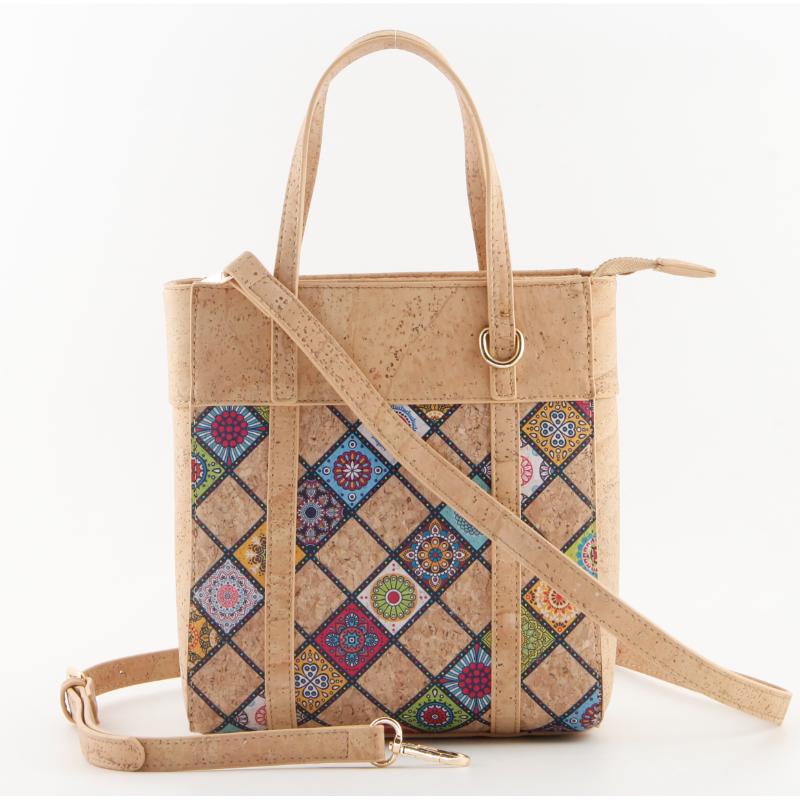 Cork structured body tote bag