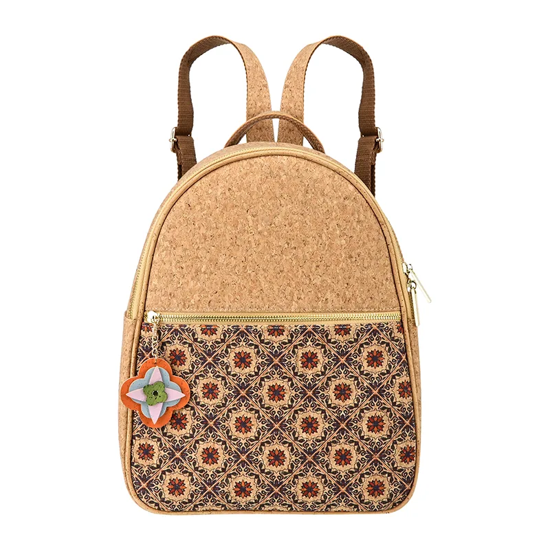 Large-Capacity Cork Backpack