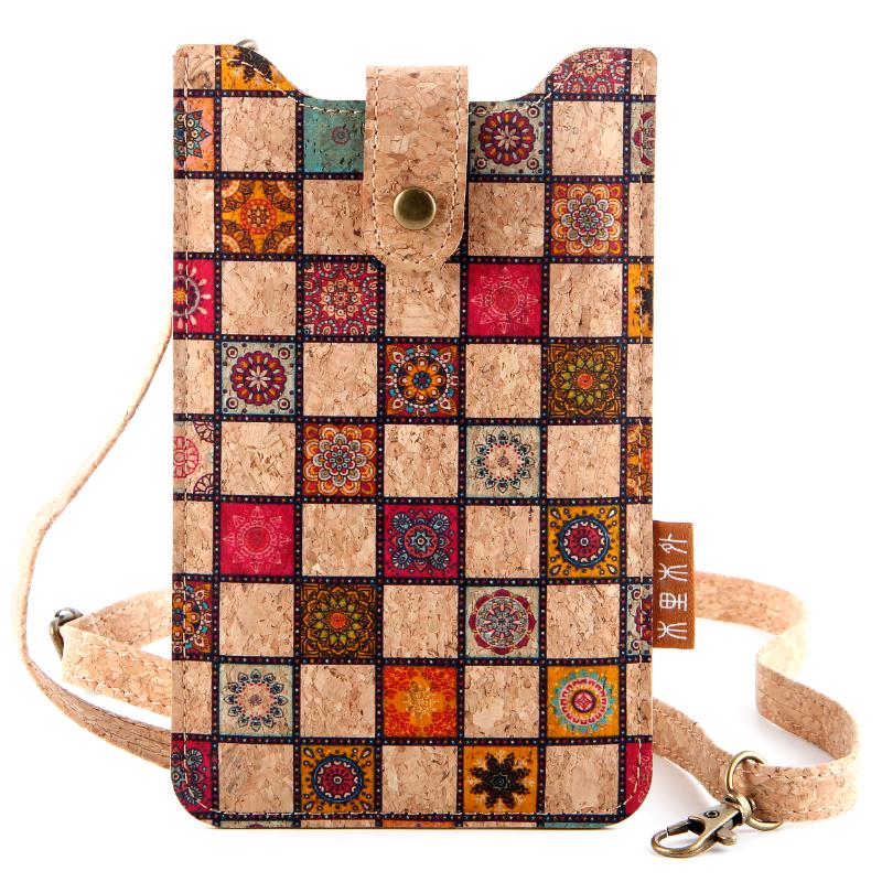 Vertical Cork Phone Card Holder Bag Vertical Cork Phone Card Holder Bag